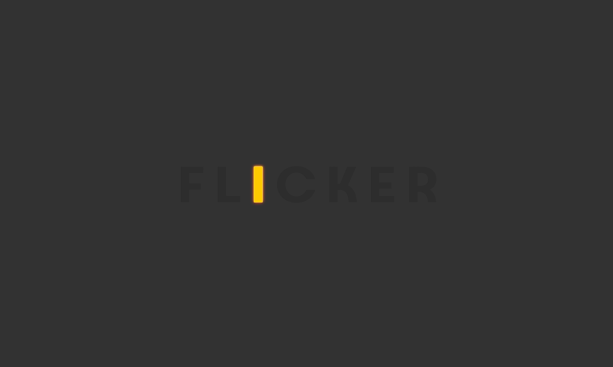 Flickering Light Text Effect