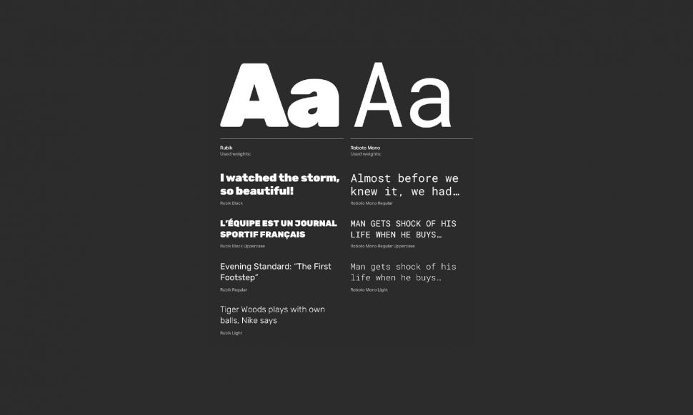 2017 Trendy Google Fonts Armory