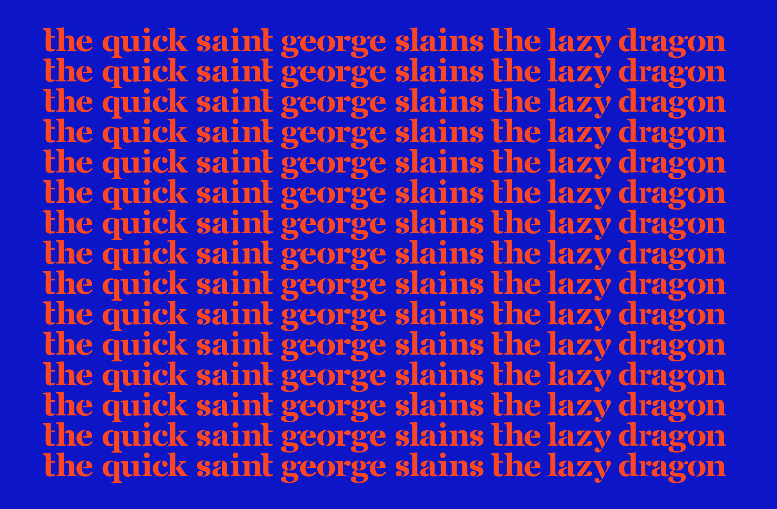 Saint George Free Typeface