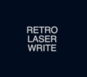 Retro Laser Writting Effect