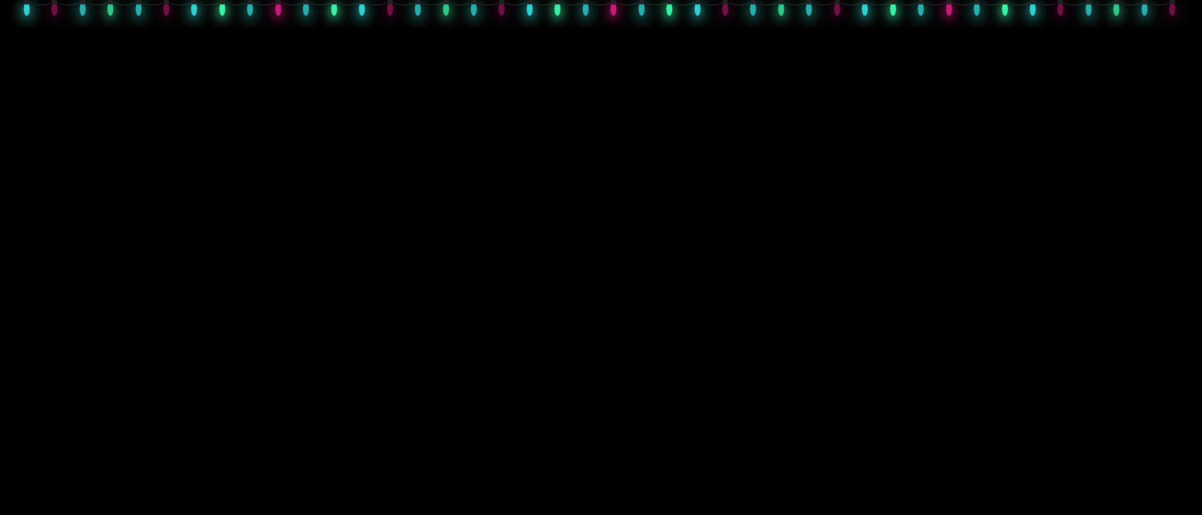 CSS Christmas Lights