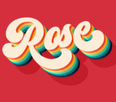 rose text effect