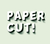 paper cut text effect