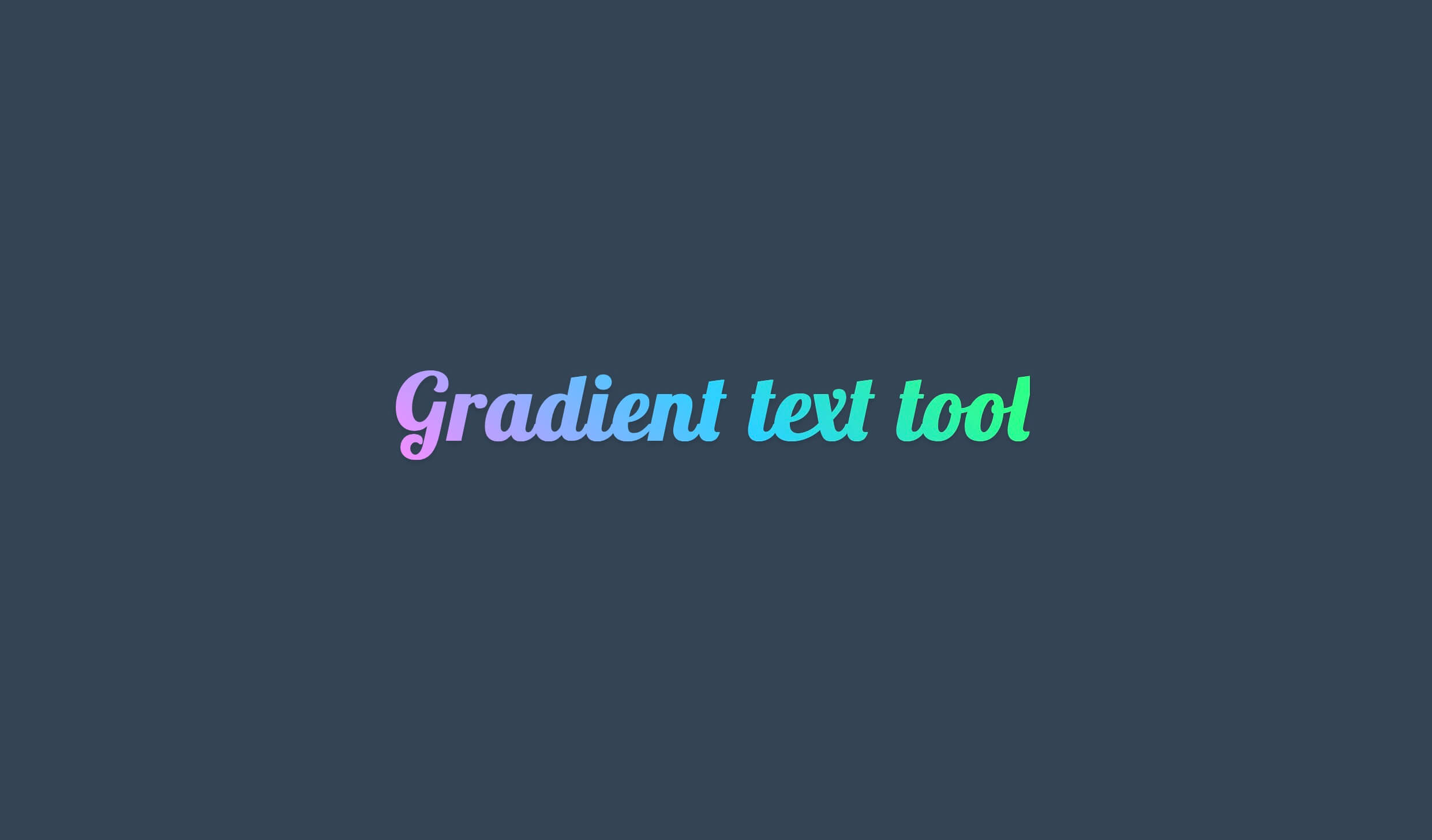 Gradient Text Tool